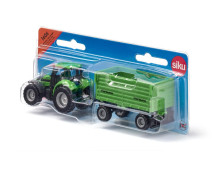 Deutz-Fahr met Fortuna aanhanger Deutz-Fahr met Fortuna aanhanger