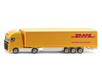 Gesloten vrachtwagencombinatie DHL