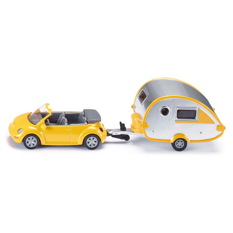 VW Beetle cabriolet met caravan VW Beetle cabriolet met caravan