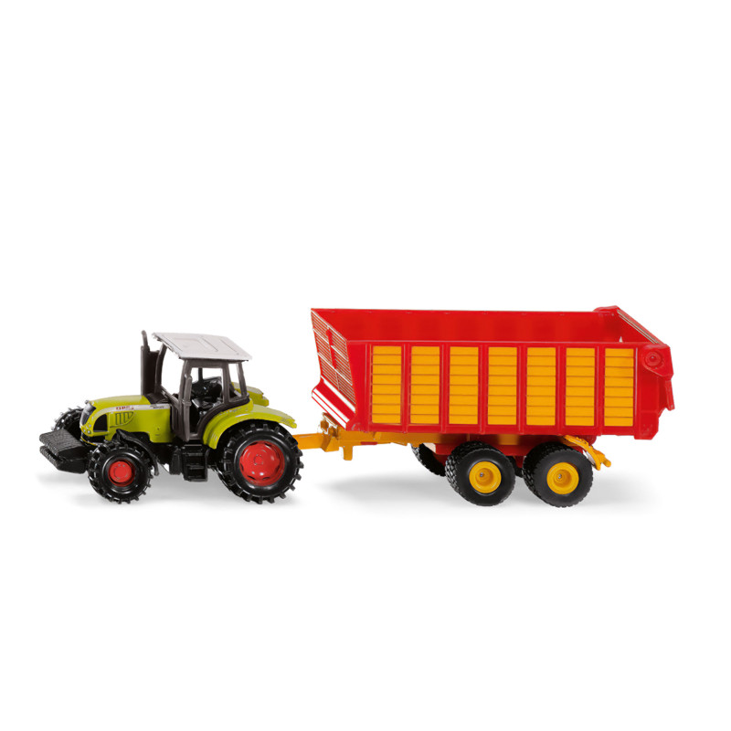 John Deere tractor met silagewagen John Deere tractor met silagewagen