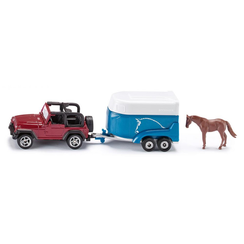 Jeep met paardentrailer Jeep met paardentrailer