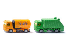 Vuilniswagen met veger