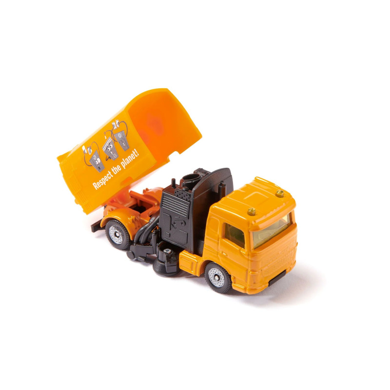 Vuilniswagen met veger Vuilniswagen met veger