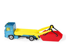 Vrachtwagen met container en aanhanger
Vrachtwagen met container en aanhanger