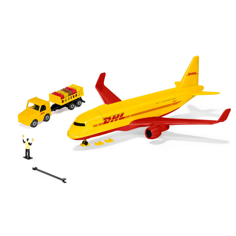 DHL Cargo vliegtuig met accessoires