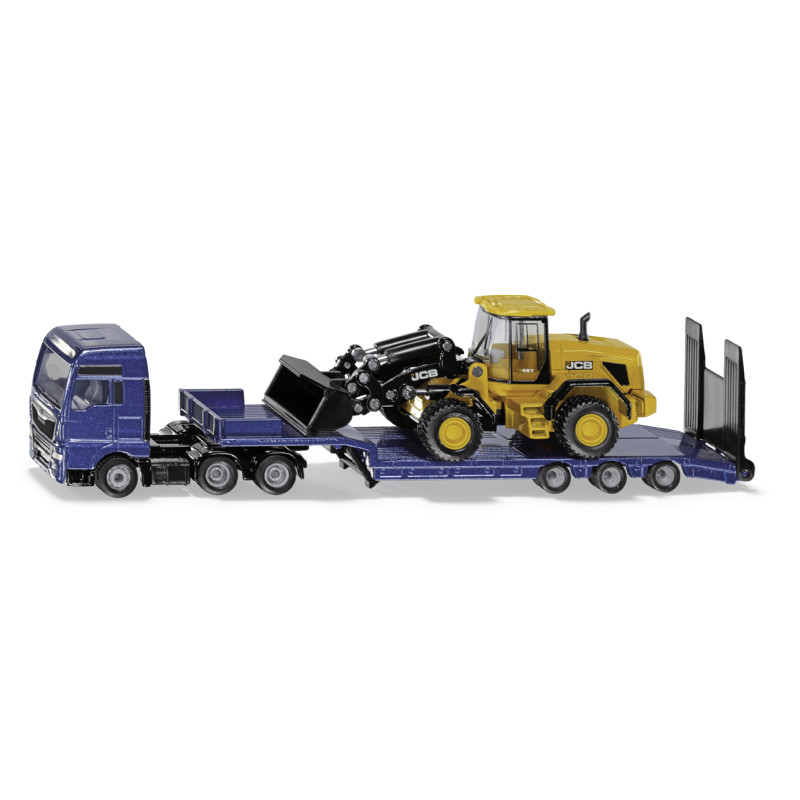 MAN truck met dieplader + JCB wiellader (1:47) MAN truck met dieplader + JCB wiellader (1:47)