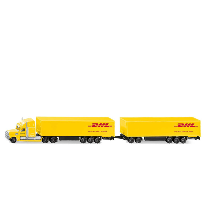 Lange truck met aanhanger (1:87)