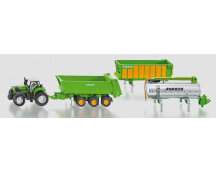 DF tractor met Joskin aanhangers (1:87)