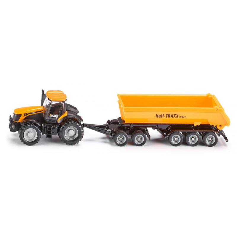 JCB tractor met dolly en kiepkar (1:87)