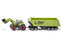 Claas+voorlader/dolly/kieptrailer (1:50)