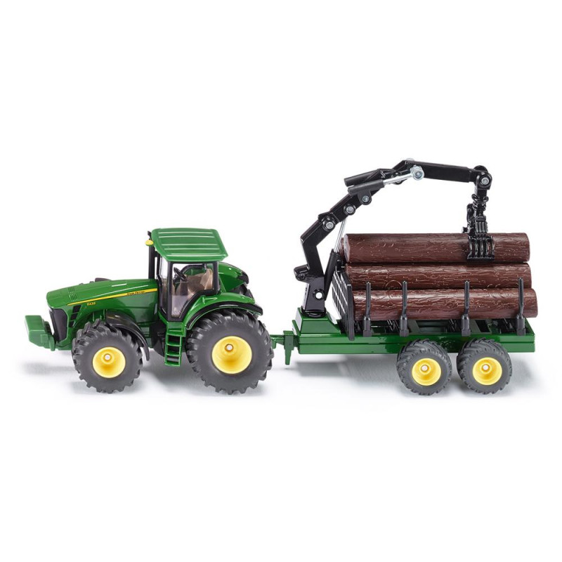 John Deere tractor + bomentrailer (1:50)