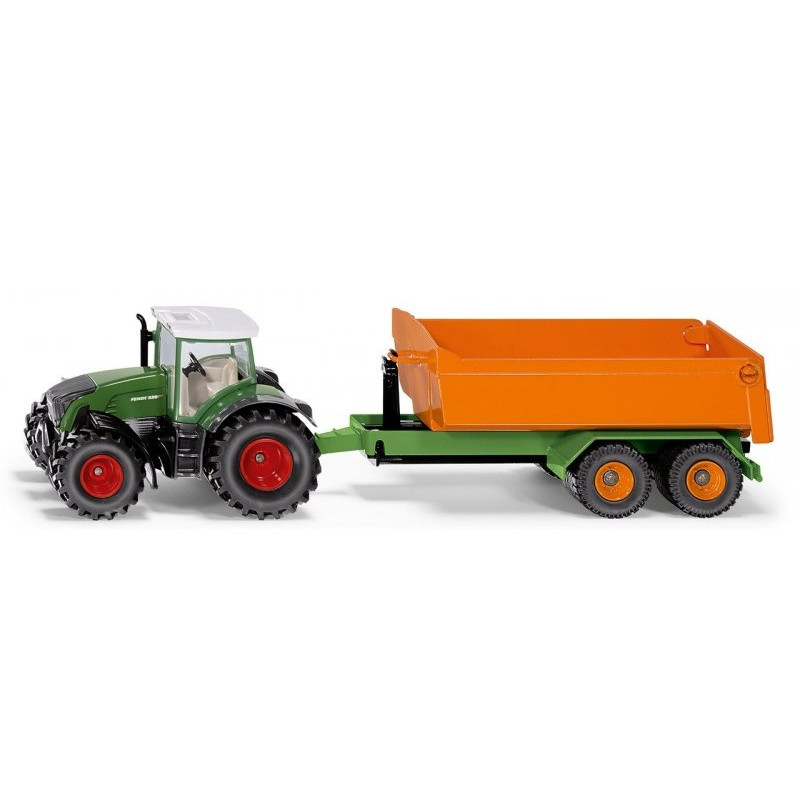 Fendt met haakarmtrailer en wagen (1:50) Fendt met haakarmtrailer en wagen (1:50)