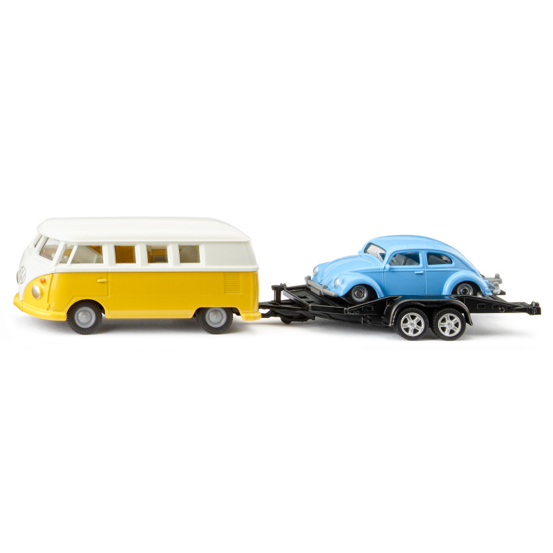 VW T1 camper met trailer en Beetle VW T1 camper met trailer en Beetle