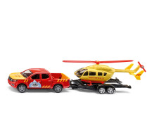 Nissan Navara met helicopter