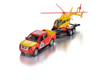 Nissan Navara met helicopter