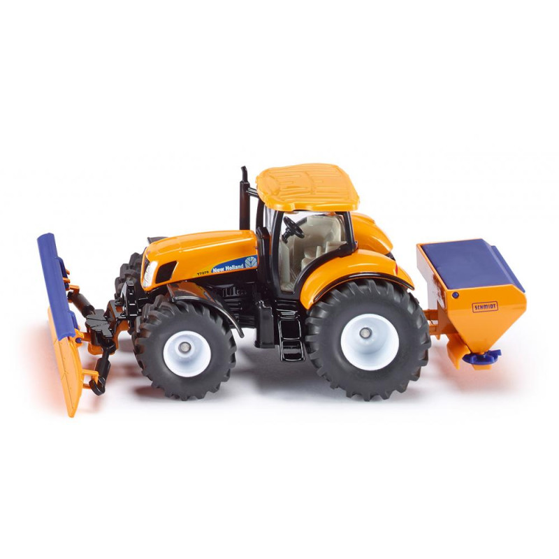Tractor met schuiver en strooier (1:50) Tractor met schuiver en strooier (1:50)