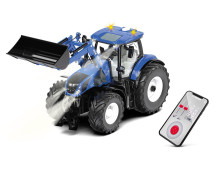 New Holland T7.315 met frontlader en besturing via de app (1:32)