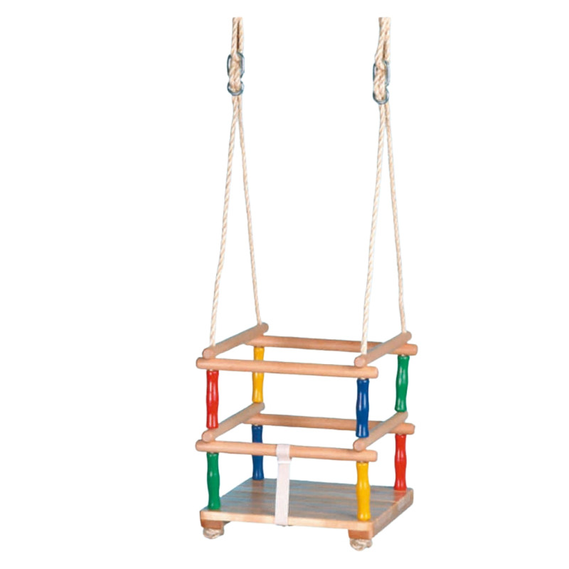 Houten baby hekschommel (2m/sisal)
