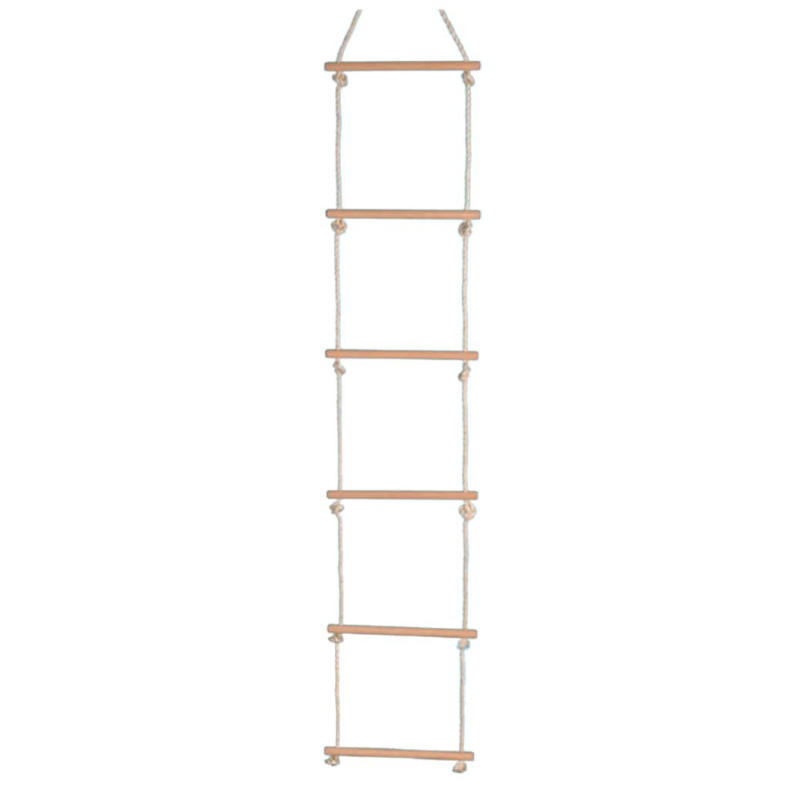 Touwladder met 6 sporten (8mm/2 meter) Touwladder met 6 sporten (8mm/2 meter)