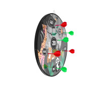Dubbelzijdig Magnetisch/papieren dartbord Dieren Thema Dubbelzijdig Magnetisch/papieren dartbord Dieren Thema