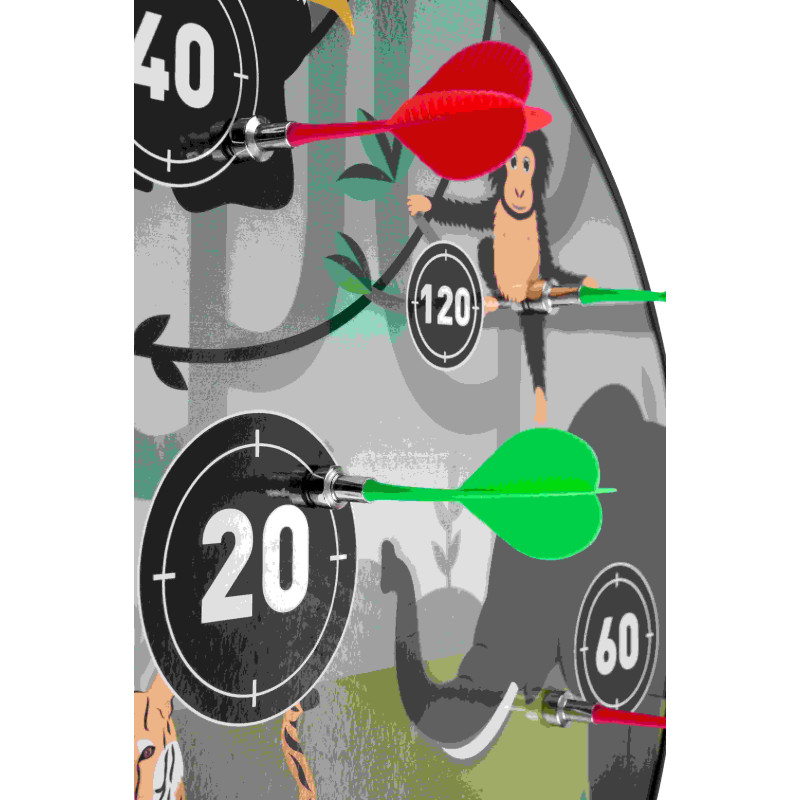 Dubbelzijdig Magnetisch/papieren dartbord Dieren Thema Dubbelzijdig Magnetisch/papieren dartbord Dieren Thema