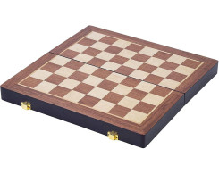 Inklapbaar schaakspel, essenhout 38x19,5cm Inklapbaar schaakspel, essenhout 38x19,5cm