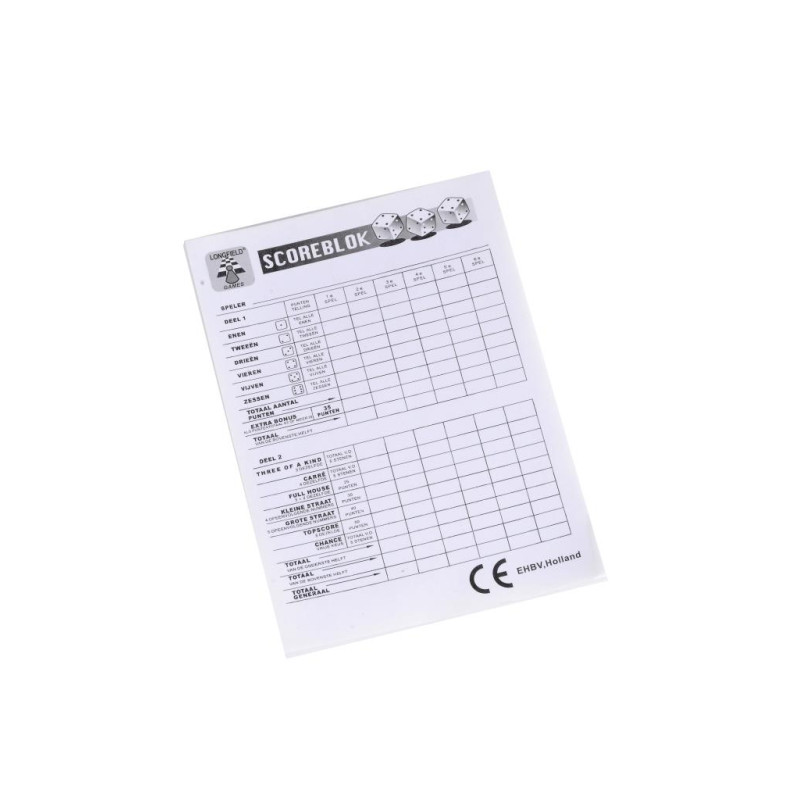 Scoreblok Yathzee