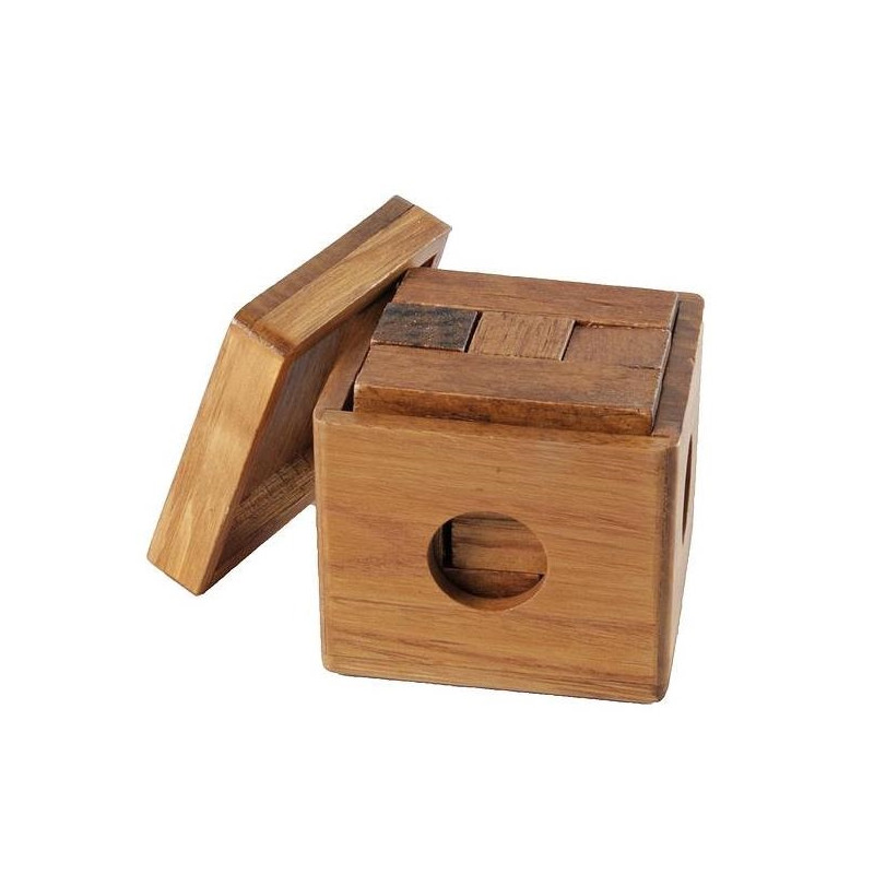 IQ puzzel hout - kubus IQ puzzel hout - kubus