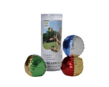 Jongleerballen metallic (3 st. in koker)