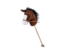 Stokpaard met geluid bruin