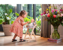 Poppenstoel grijs/wit Poppenstoel grijs/wit