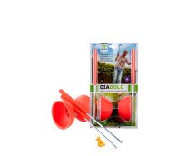 Diabolo Rubber/Metalen stokjes (fluor)