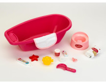 Poppenbad met toebehoren (51cm)