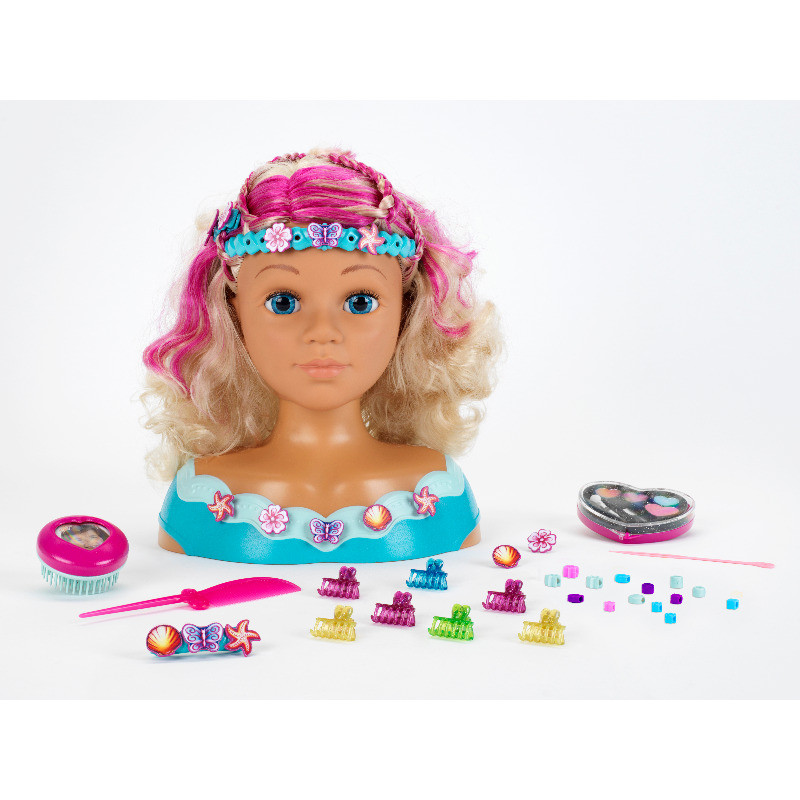 Kapkop Princess Coralie (blond/blauw) Kapkop Princess Coralie (blond/blauw)