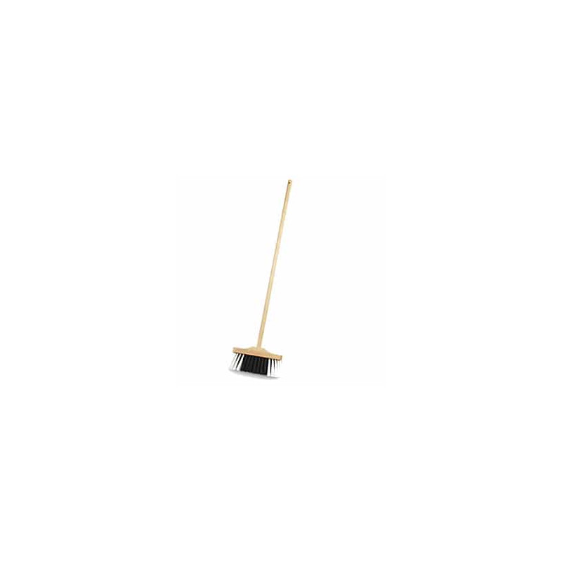 Houten bezem (zwart/wit) Houten bezem (zwart/wit)