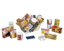 Winkelmand metaal met Franse producten