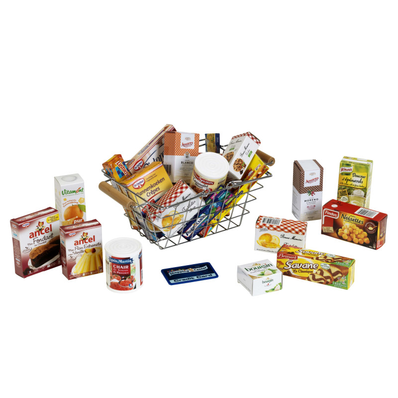 Winkelmand metaal met Franse producten Winkelmand metaal met Franse producten