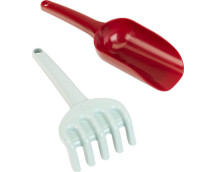 Schep en zandhark (recycled plastic)