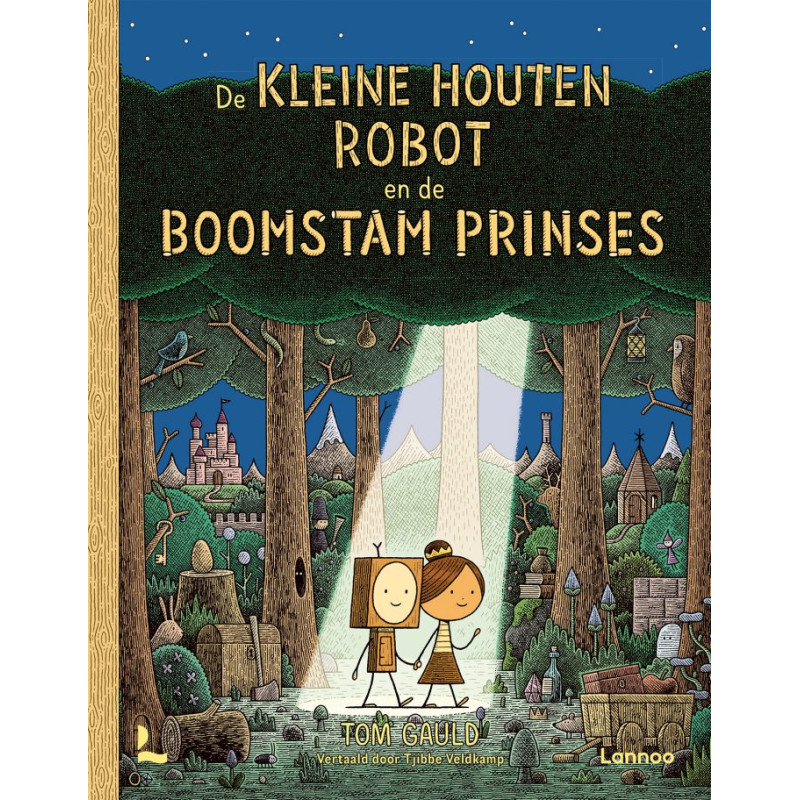 De kleine houten robot en de boomstam prinses De kleine houten robot en de boomstam prinses
