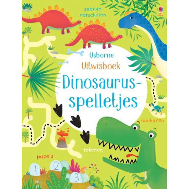 Uitwisboek - Dinosaurusspelletjes Uitwisboek - Dinosaurusspelletjes