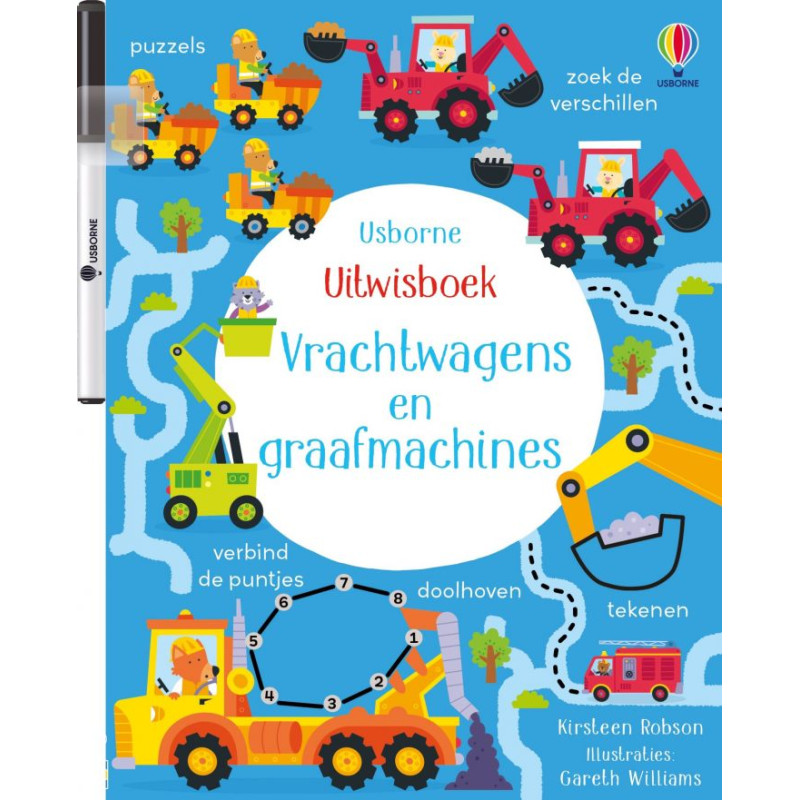 Uitwisboek - Vrachtwagens en graafmachines Uitwisboek - Vrachtwagens en graafmachines