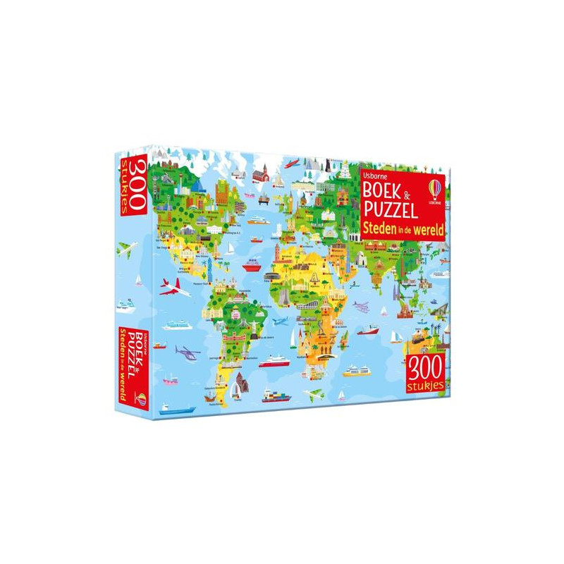 Boek & Puzzel - Steden in de wereld Boek & Puzzel - Steden in de wereld