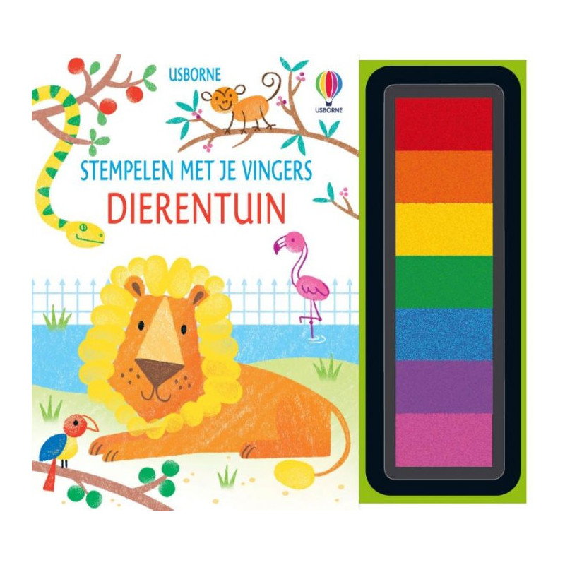 Stempelen met je vingers - Dierentuin Stempelen met je vingers - Dierentuin