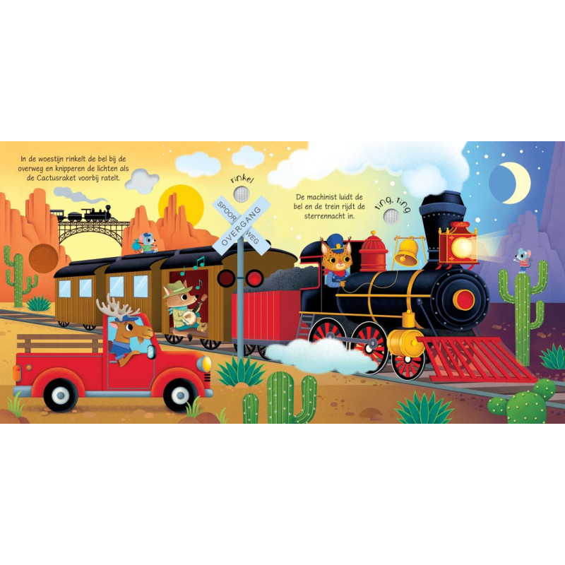 Usborne Geluidsboekjes - Met de trein Usborne Geluidsboekjes - Met de trein