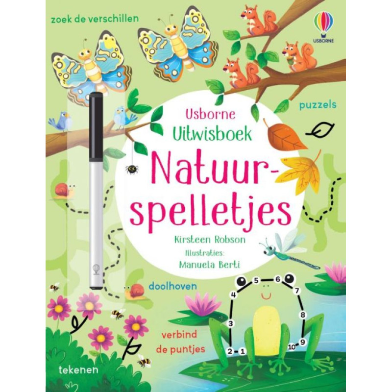 Uitwisboek - Natuurspelletjes Uitwisboek - Natuurspelletjes