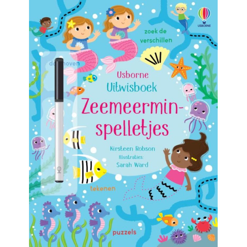 Uitwisboek - Zeemeerminspelletjes Uitwisboek - Zeemeerminspelletjes