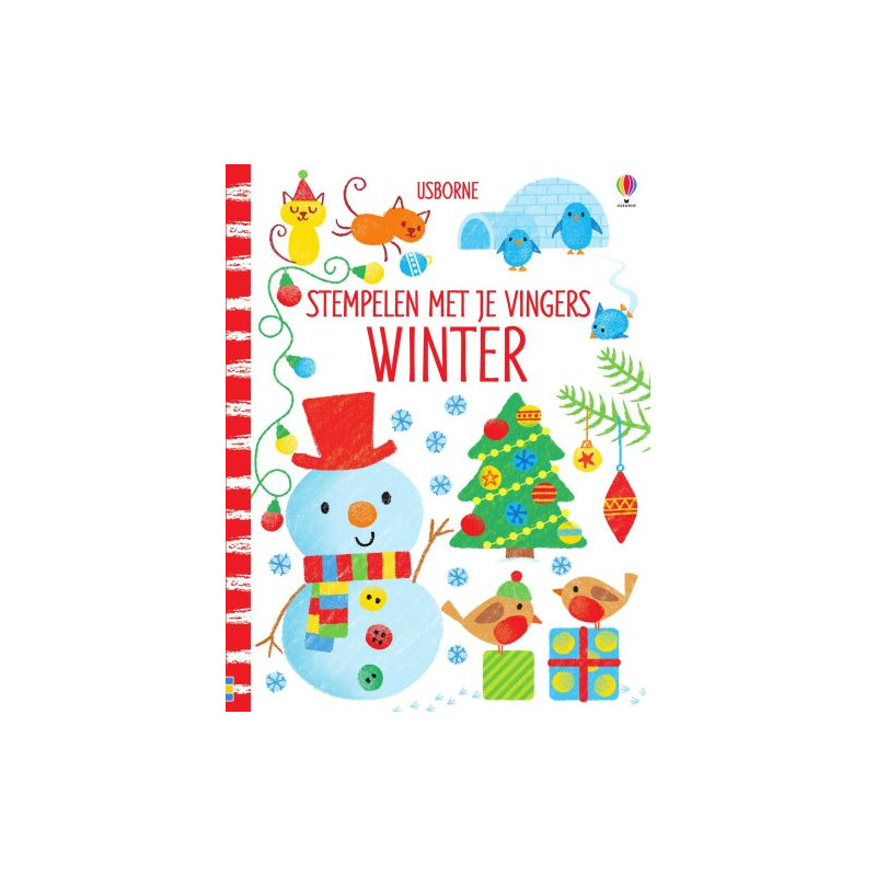 Stempelen met je vingers Winter Stempelen met je vingers Winter