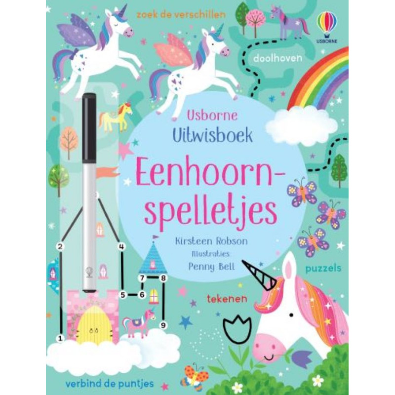 Uitwisboek - Eenhoornspelletjes Uitwisboek - Eenhoornspelletjes