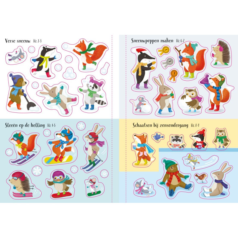 Glitterstickerboek - Winter
