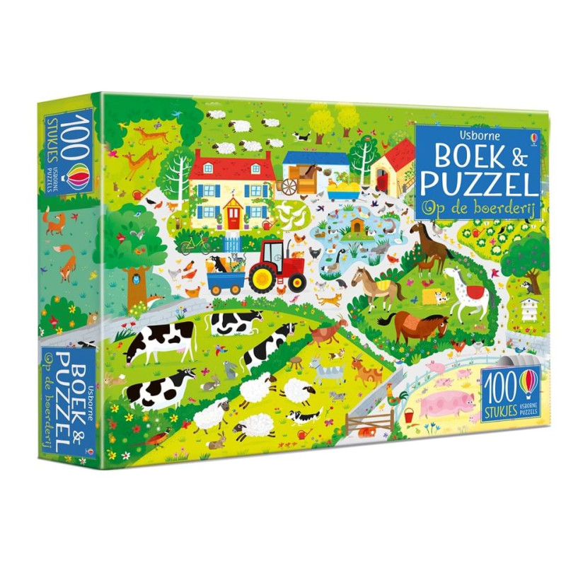 Boek & Puzzel - Op de boerderij Boek & Puzzel - Op de boerderij